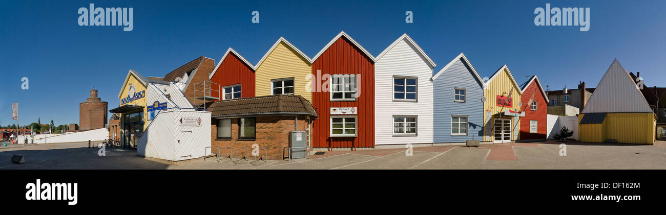 Eckernfoerde, Germania, Vista panoramica della memoria-passaggio Foto Stock