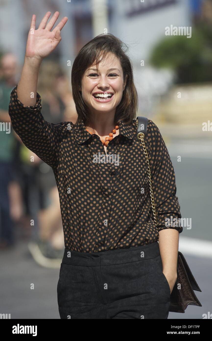 San Sebastian, Spagna. 26 Sep, 2013. AIDA FOLCH arriva a Maria Cristina Hotel durante il 61° Festival Internazionale del Film di San Sebastian. Credit: Jack Abuin/ZUMAPRESS.com/Alamy Live News Foto Stock