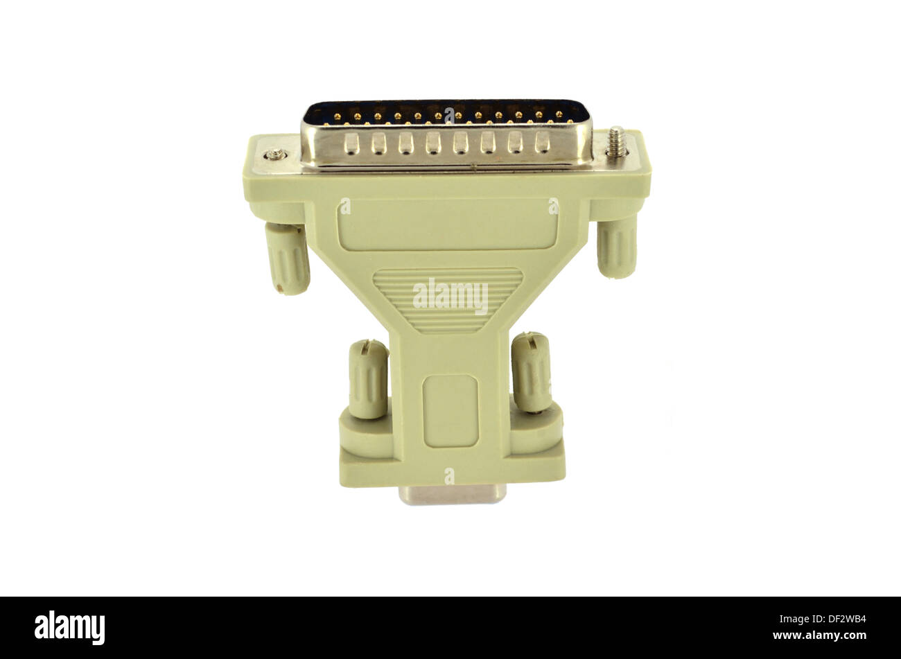 D-Sub maschio-femmina adattatore (computer monitor plug) Foto Stock