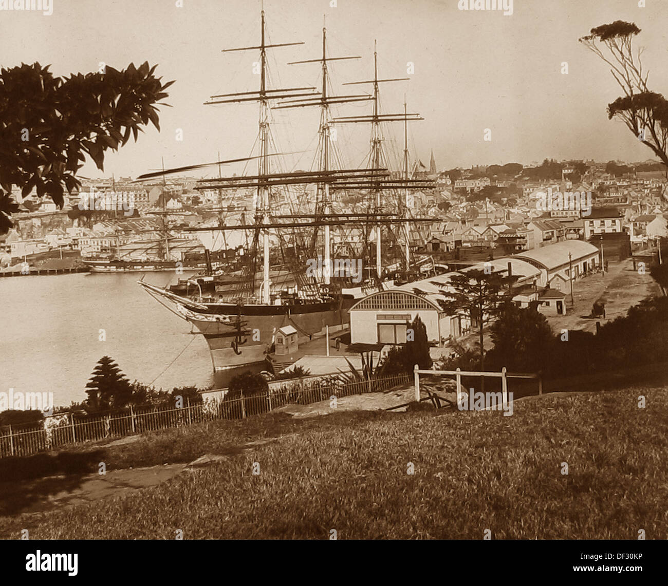 Woolloomooloo Bay Sydney New South Wales AUSTRALIA periodo Vittoriano Foto Stock