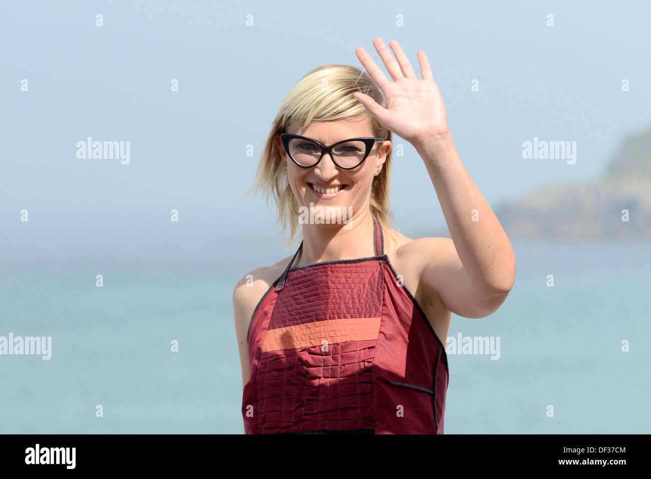 San Sebatsian, Spagna. 26 Sep, 2013. Jasmila Zbanic durante il "Per chi può dire di no Tales" photocall in corrispondenza della 61a San Sebastian Film Festival internazionale su Settembre 26, 2013 Credit: dpa picture alliance/Alamy Live News Foto Stock