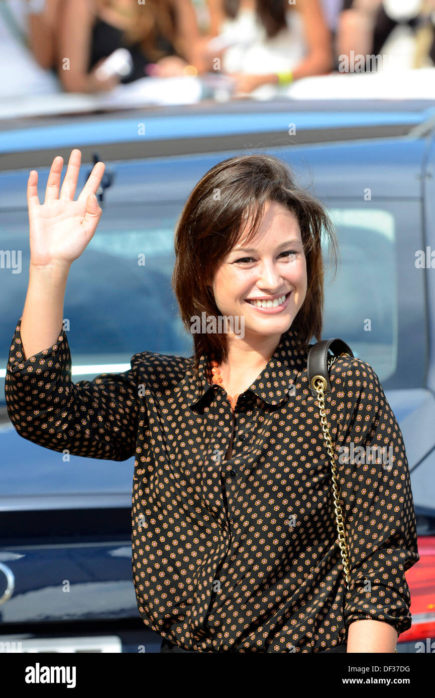 San Sebastian, Spagna. 26 Sep, 2013. Aida Folch arriva al Hotel Maria Cristina in corrispondenza della 61a San Sebastian Film Festival internazionale su Settembre 26, 2013 Credit: dpa picture alliance/Alamy Live News Foto Stock