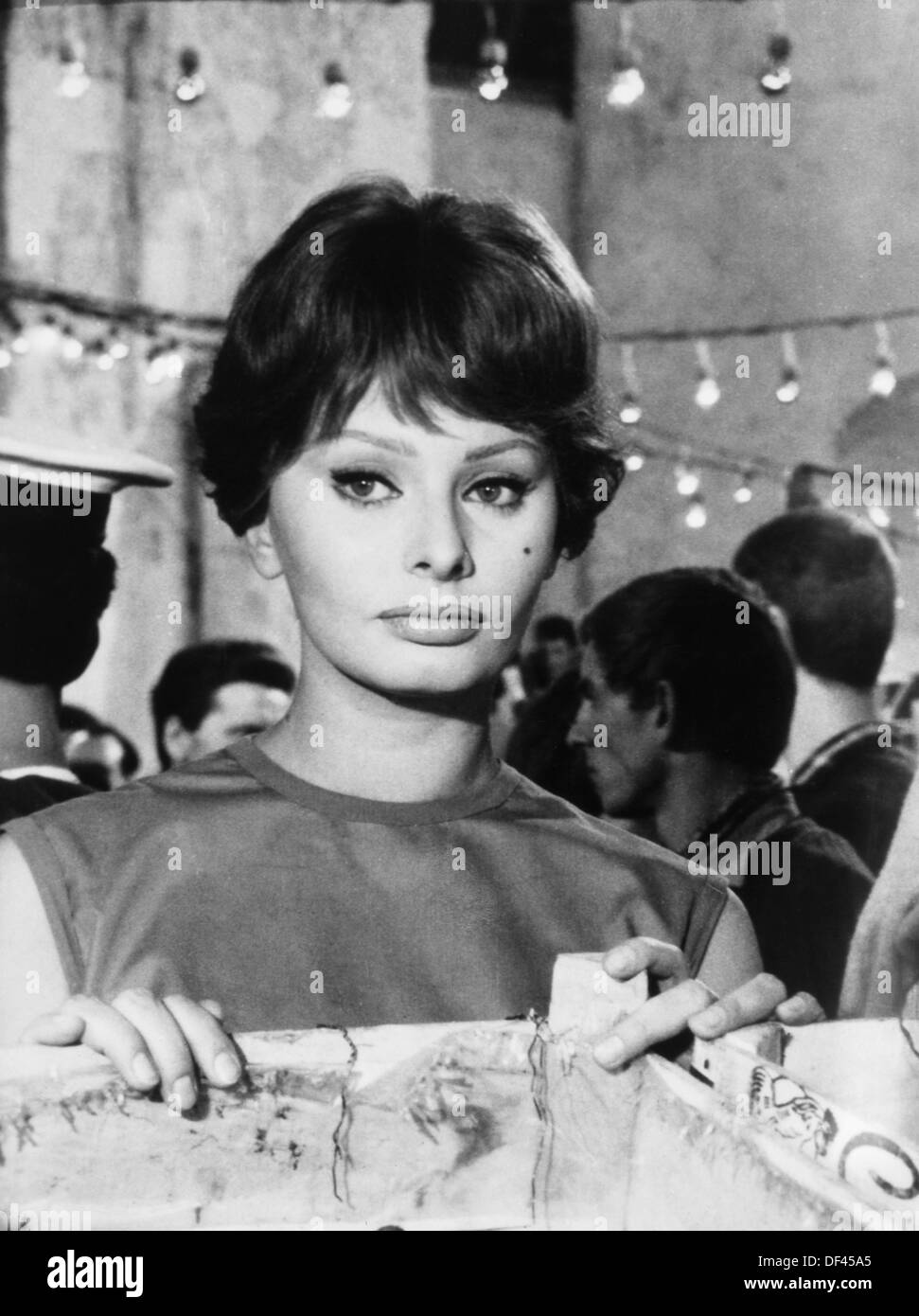 Sophia Loren, sul set del film,'ha iniziato a Napoli", Paramount Pictures, 1960 Foto Stock