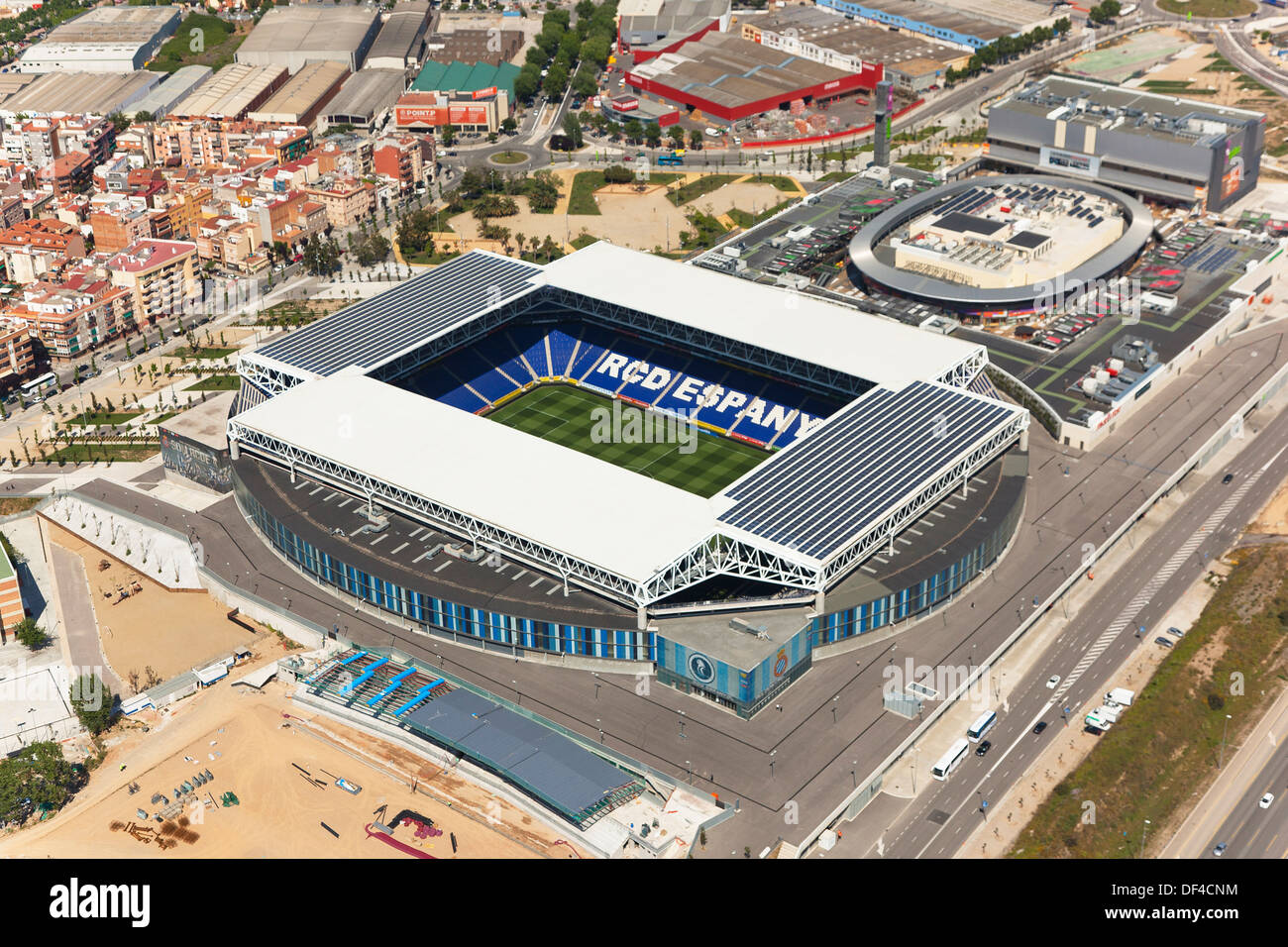 RCD Espanyol soccer stadium, Cornellà de Llobregat, provincia di  Barcellona, in Catalogna, Spagna Foto stock - Alamy