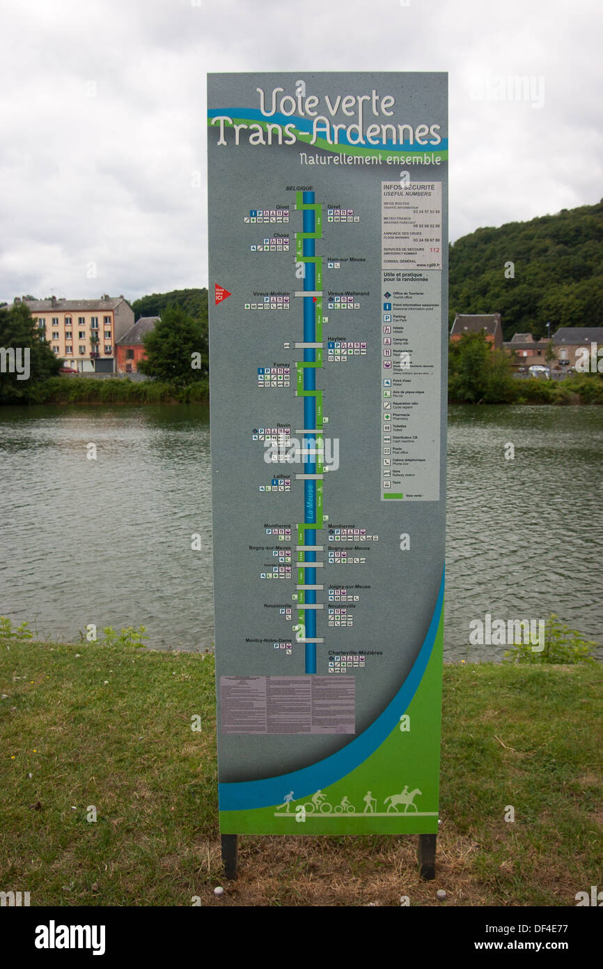 Vireux Wallerand Molhain Champagne Ardenne Francia Europa Foto Stock