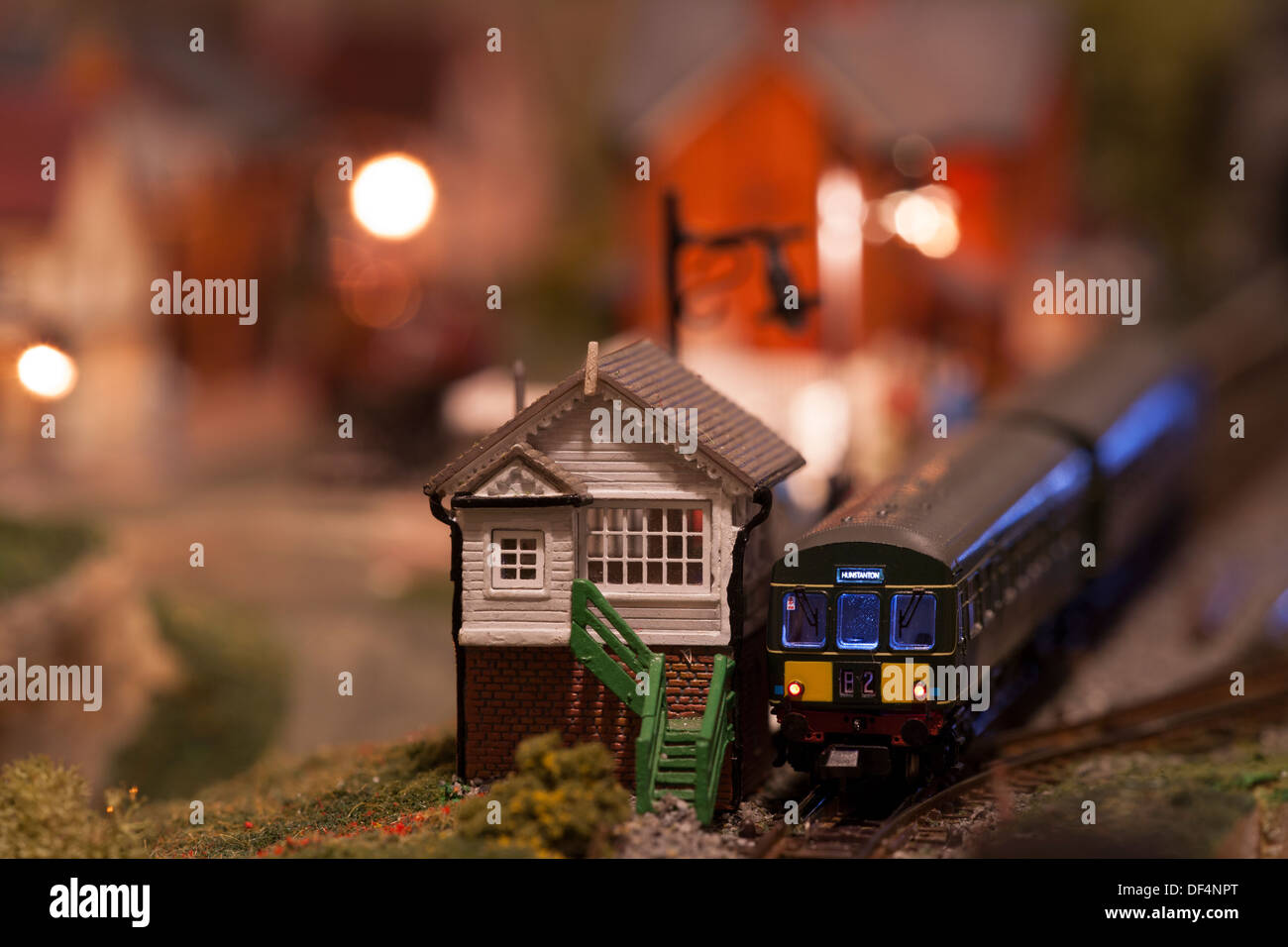 Indicatore n modello scena ferroviaria Foto Stock