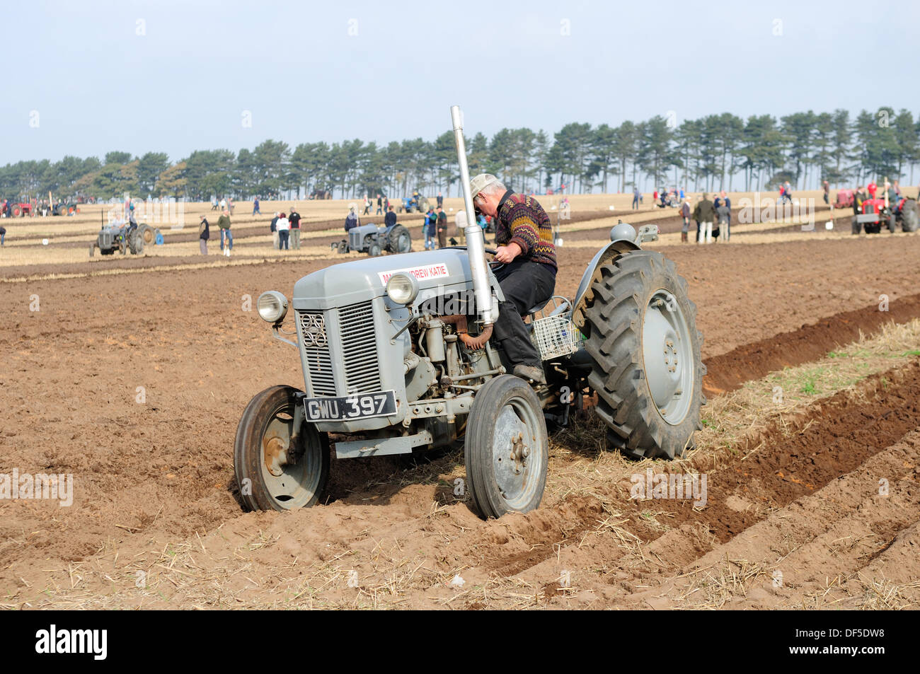 Ravenshead, Notts, Regno Unito.28 Settembre 2013.L'annuo agricolo di una mostra per un giorno si è aperto oggi a Ravenshead, dotate di match di aratura, cavalli, bovini, fiori e verdura mostra.Il tutto sotto bellissimi cieli blu e il caldo clima autunnale. Credito: Ian Francesco/Alamy Live News Foto Stock