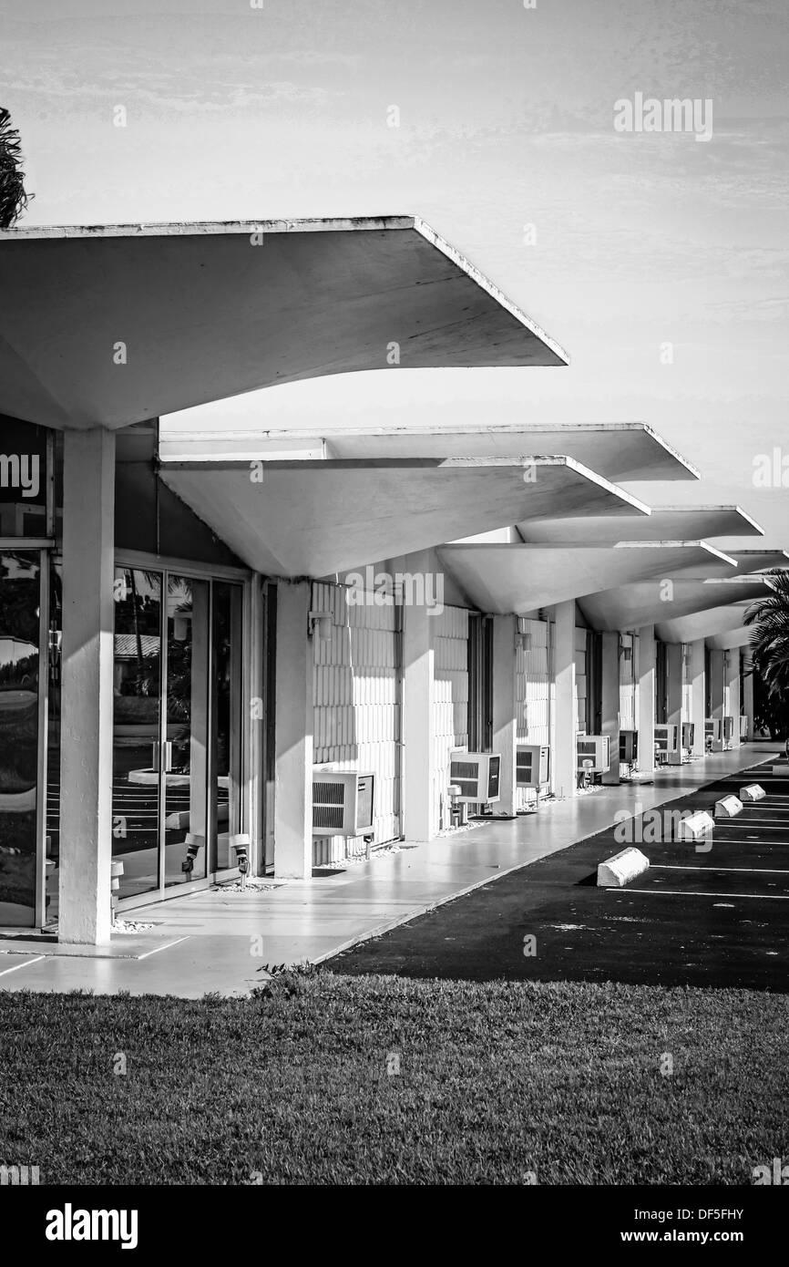 Calde Sorgenti Termali Motel in Florida risale al tardo1950s ser Foto Stock