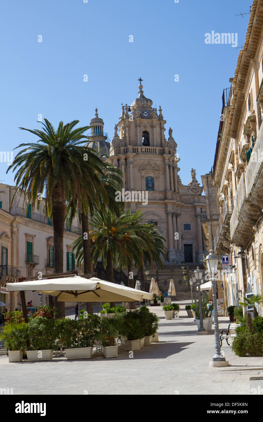 Cattedrale di San Giorgio, Ragusa Ibla, Sicilia, Italia Foto Stock