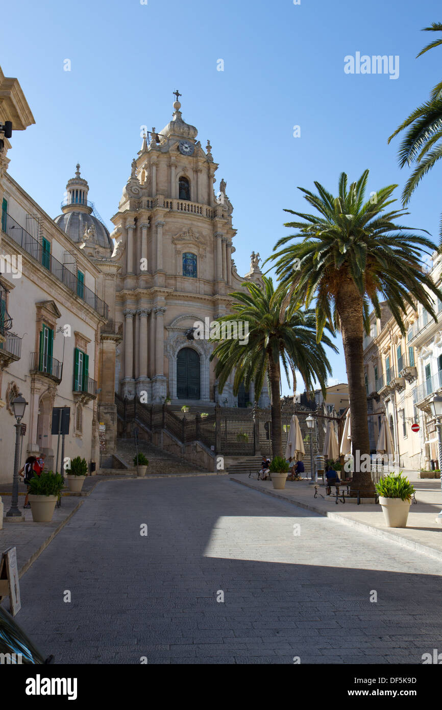 Cattedrale di San Giorgio, Ragusa Ibla, Sicilia, Italia Foto Stock