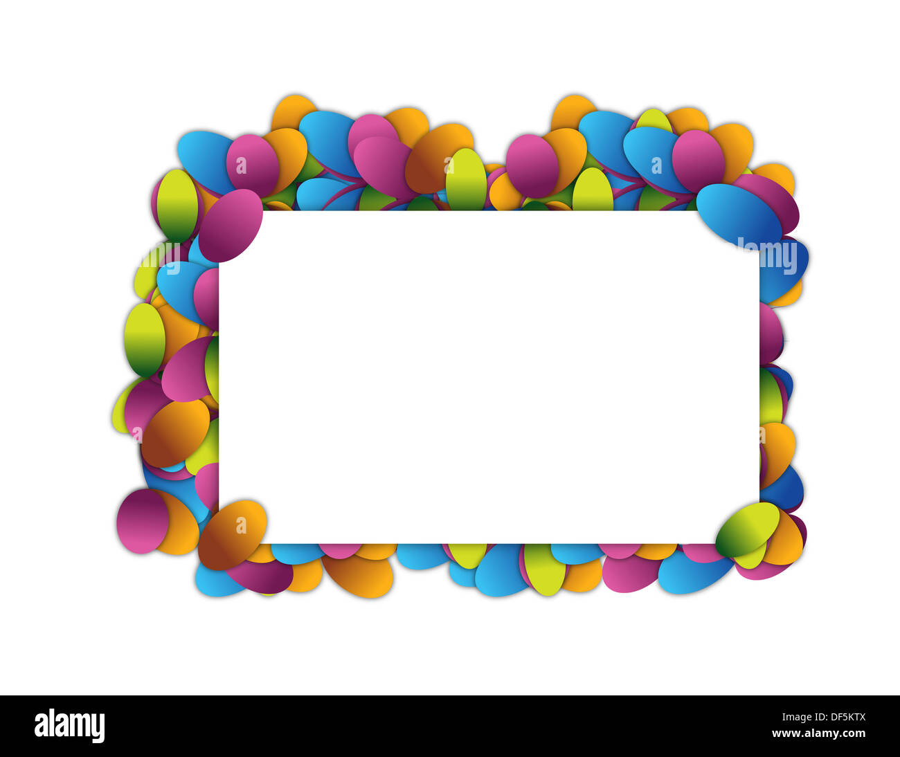 Abstract Banner illustration design su bianco Foto Stock