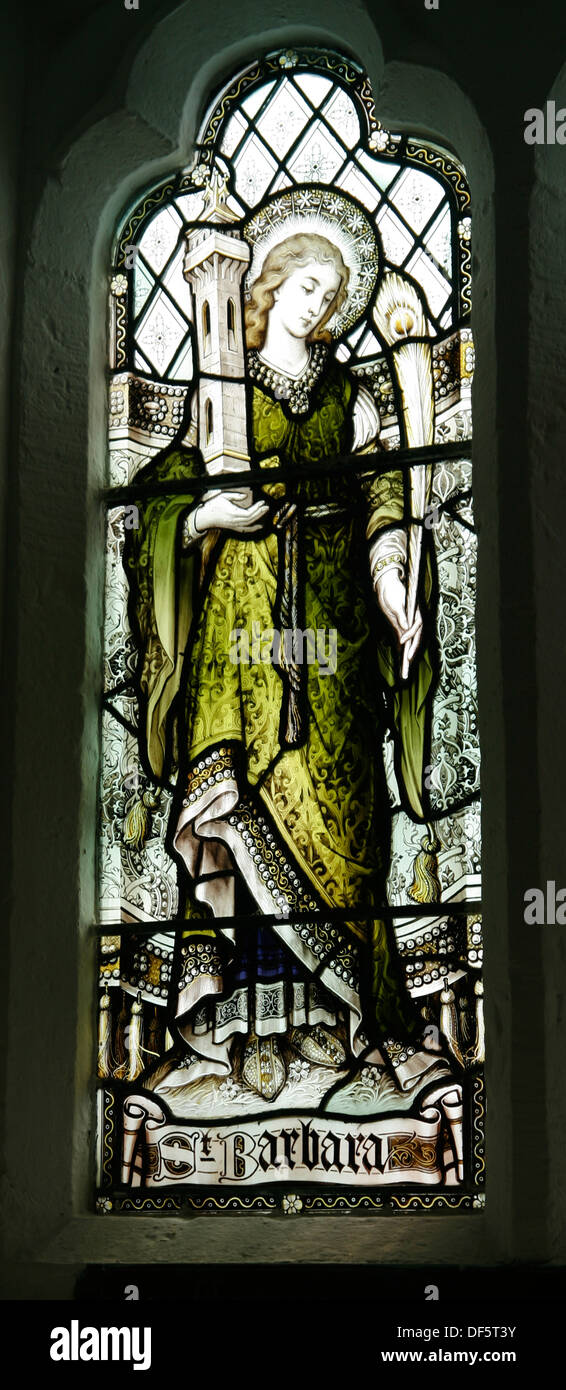 St Tudno chiesa di Santa Barbara finestra Great Orme Llandudno Conwy Wales UK Foto Stock