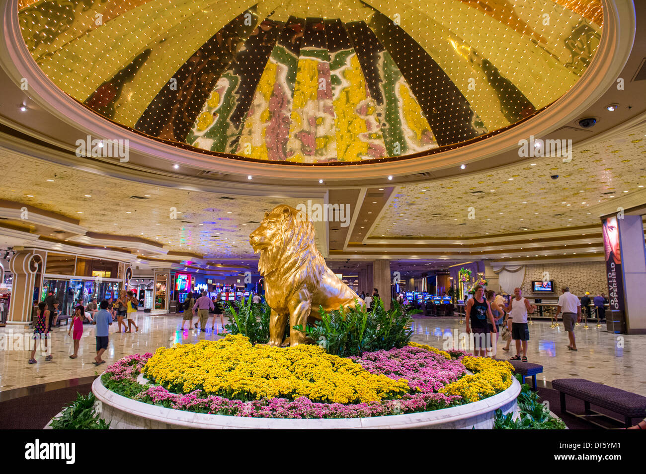 L'interno della MGM hotel e casinò di Las Vegas. Foto Stock