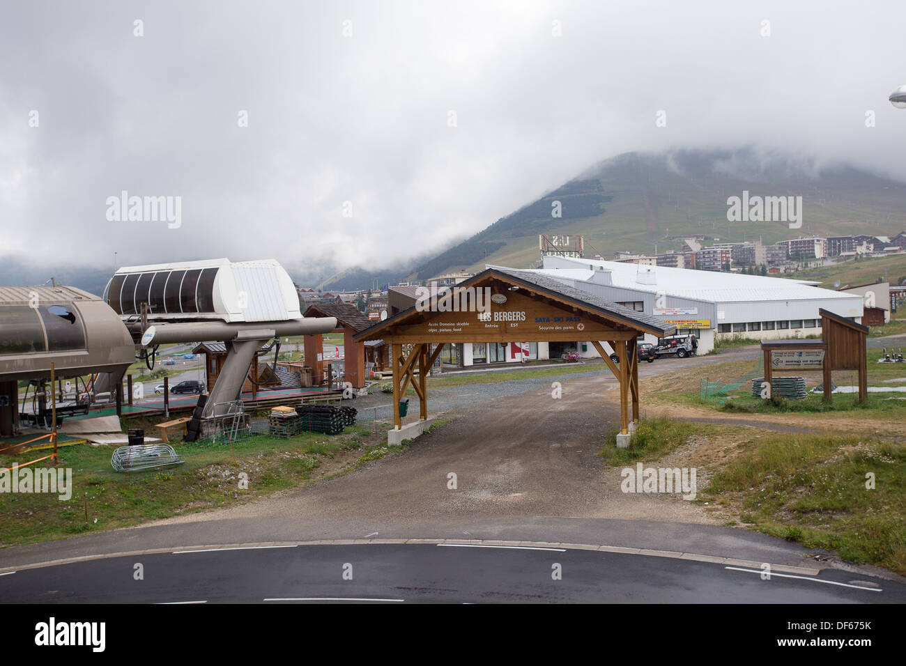 Alpes d'Huez Alp Huez Isere Rodano Alpi Francia Foto Stock