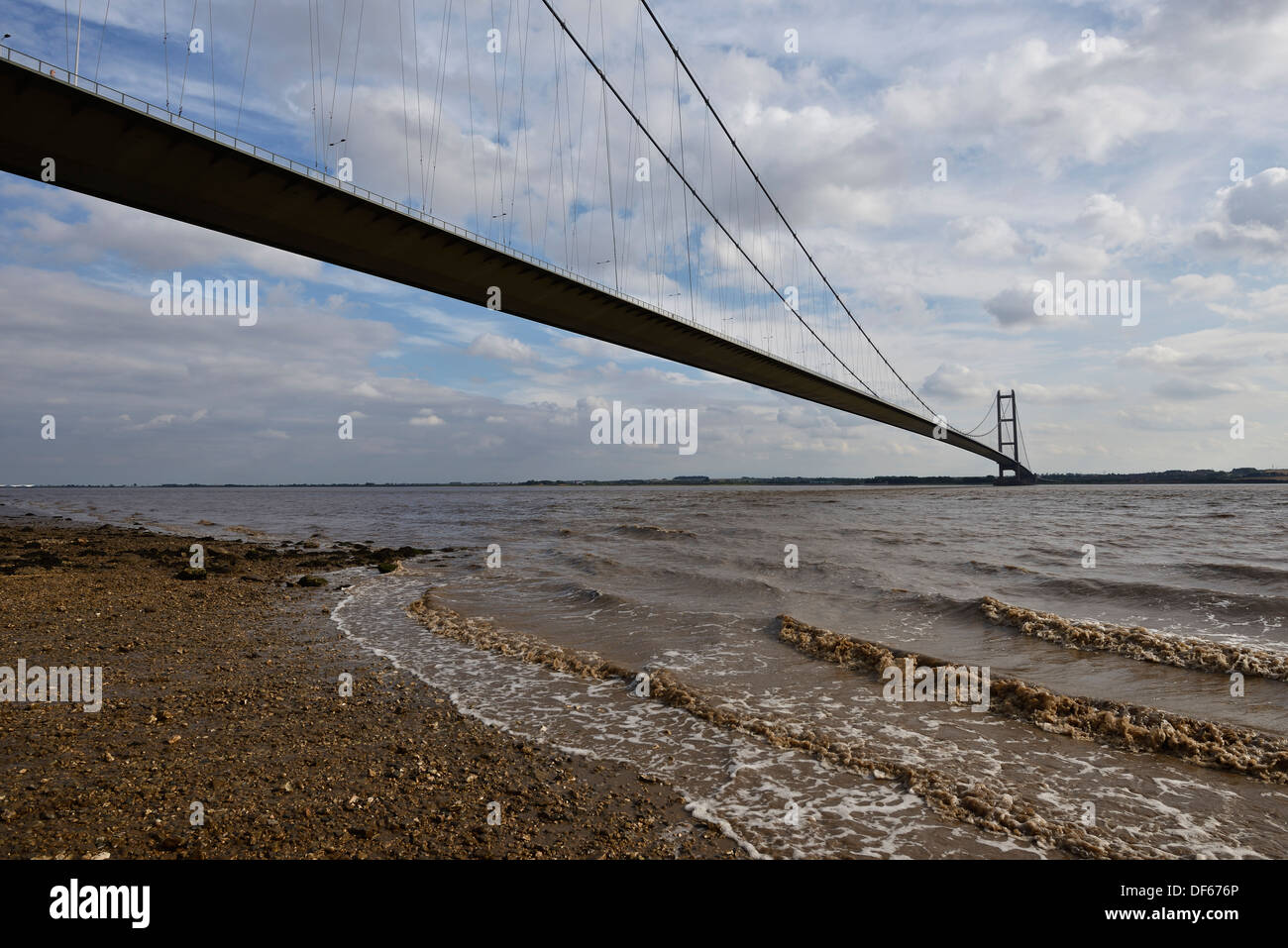 Il Humber Bridge Hessle East Riding of Yorkshire Regno Unito Foto Stock