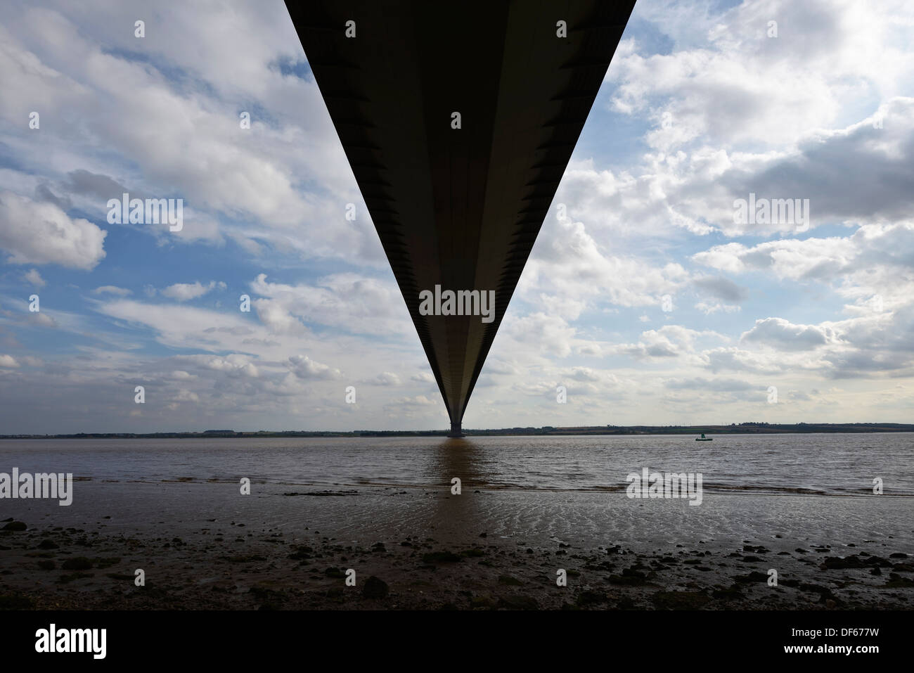 Il Humber Bridge Hessle East Riding of Yorkshire Regno Unito Foto Stock