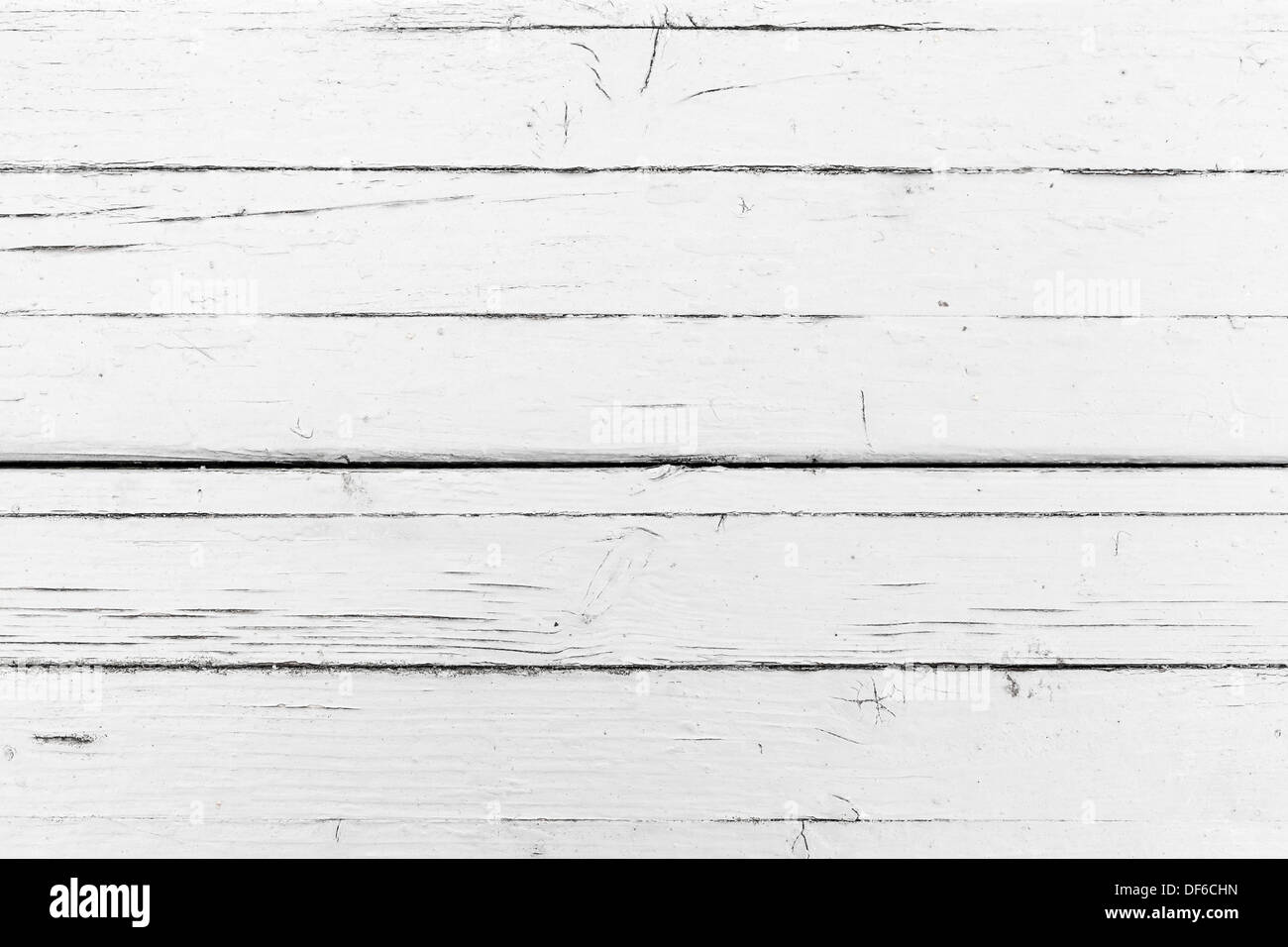 Verniciato bianco tavolo in legno sfondo di superficie. Closeup texture foto Foto Stock