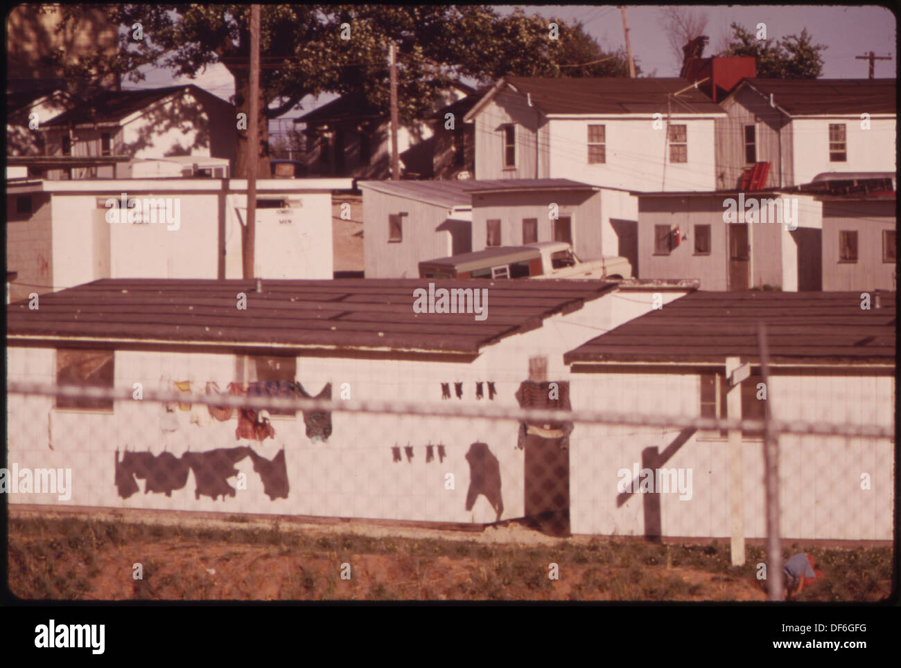 I LAVORATORI MIGRANTI CAMP IN PRINCEVILLE 552482 Foto Stock