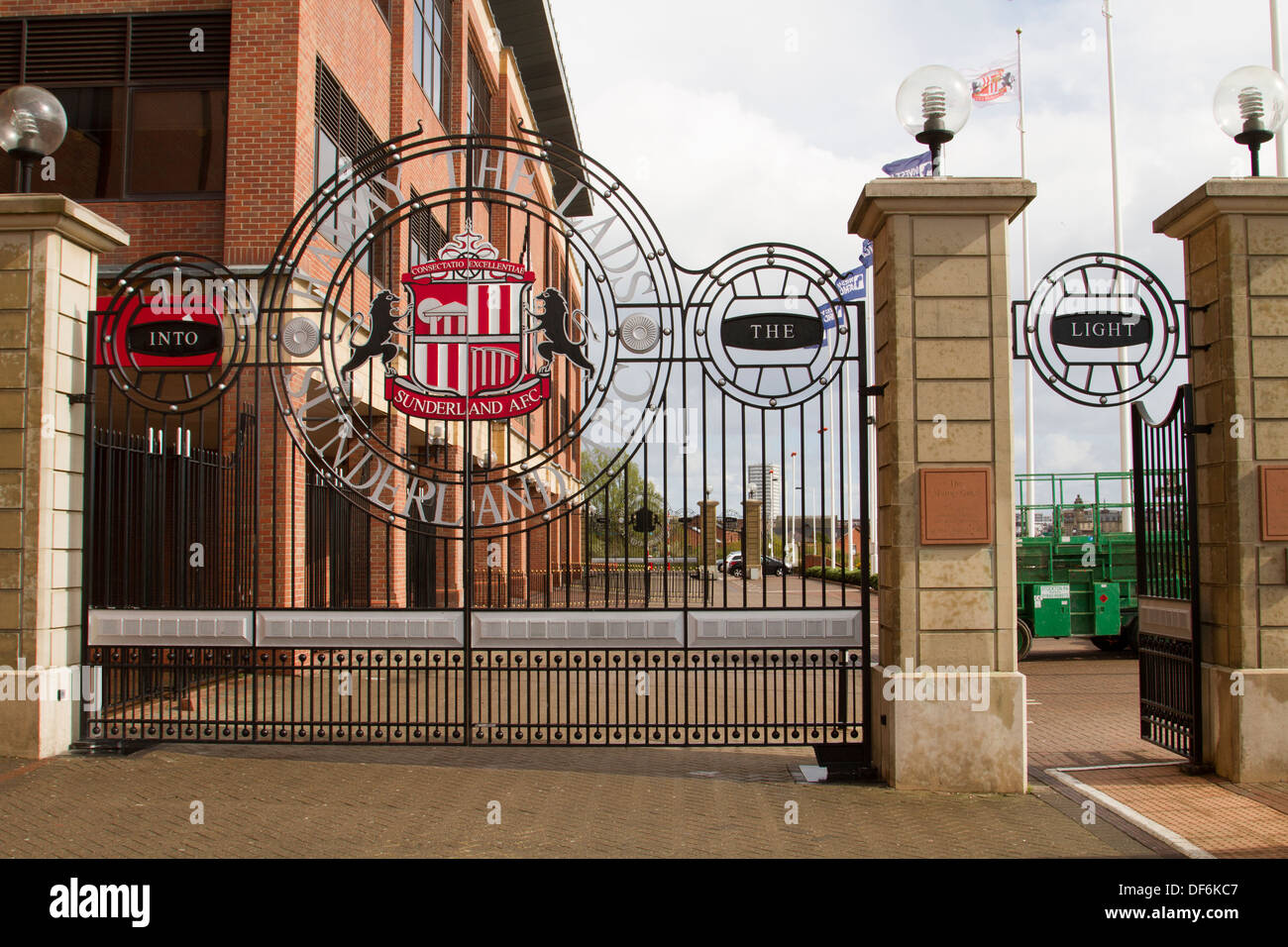 Ingresso a Sunderland AFC football Stadium, Nord Est Inghilterra Foto Stock