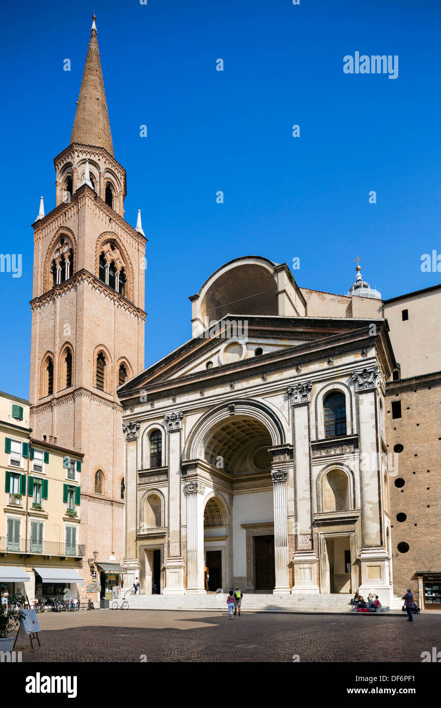 La Basilica di Sant'Andrea, Mantova, Lombardia, Italia Foto Stock