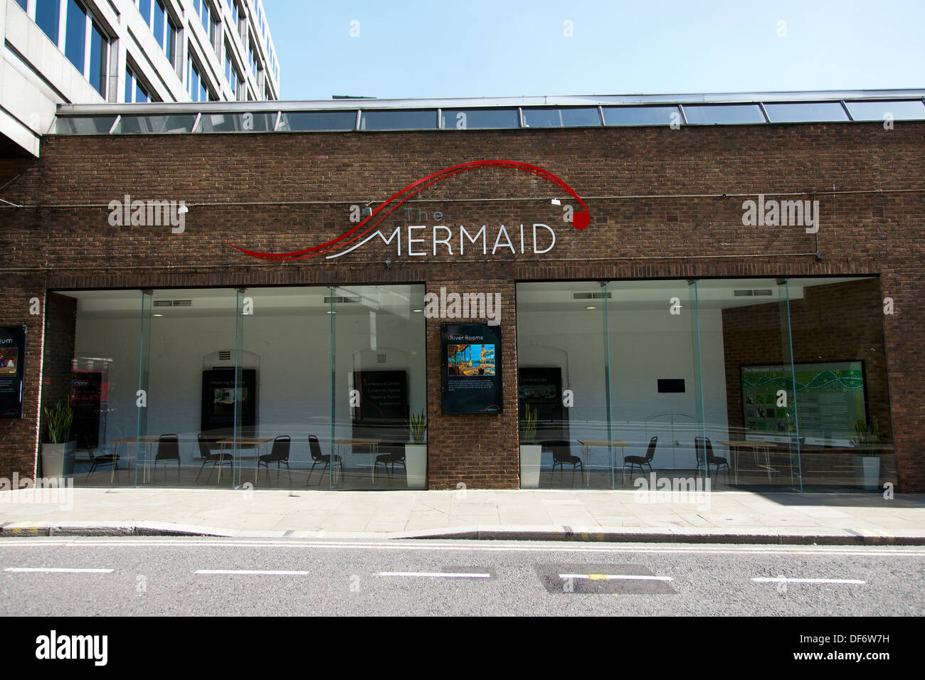 Il Mermaid Theatre, Pozza Dock, Blackfriars, London, England, Regno Unito Foto Stock