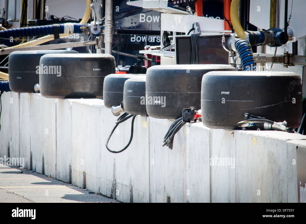 Pit Wall a Baltimore Grand Prix Foto Stock