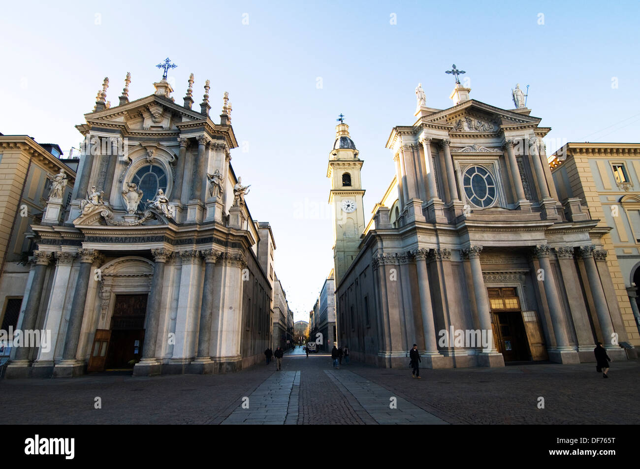 La chiesa di San Carlo Borromeo in Piazza San Carlo a Torino. Foto Stock