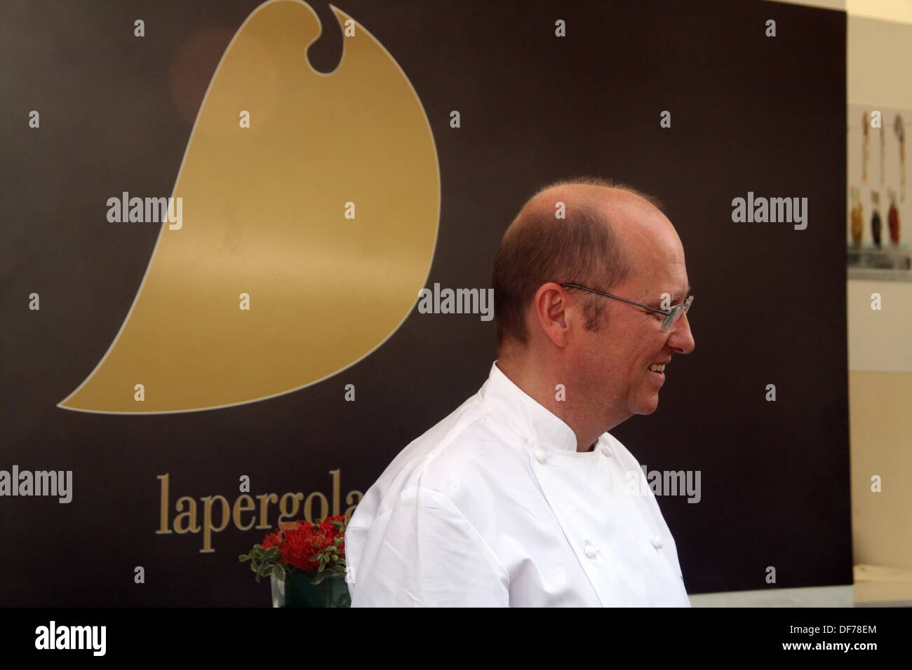 Roma, Italia. 28 Settembre, 2013. Famosa in tutto il mondo lo chef Heinz Beck del ristorante Pergola al gusto di Roma evento culinario presso l Auditorium di Roma Italy © Gari Wyn Williams/Alamy Live News Foto Stock