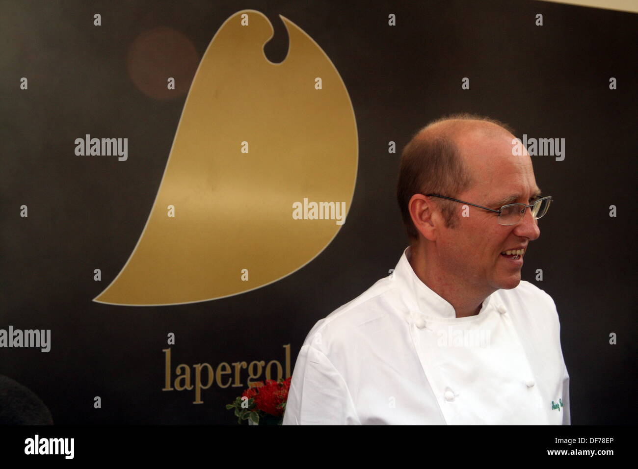 Roma, Italia. 28 Settembre, 2013. Famosa in tutto il mondo lo chef Heinz Beck del ristorante Pergola al gusto di Roma evento culinario presso l Auditorium di Roma Italy © Gari Wyn Williams/Alamy Live News Foto Stock