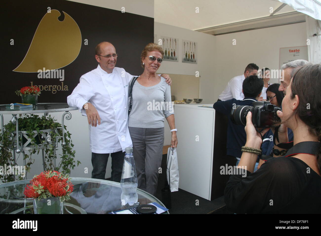 Roma, Italia. 28 Settembre, 2013. Famosa in tutto il mondo lo chef Heinz Beck del ristorante Pergola al gusto di Roma evento culinario presso l Auditorium di Roma Italy © Gari Wyn Williams/Alamy Live News Foto Stock