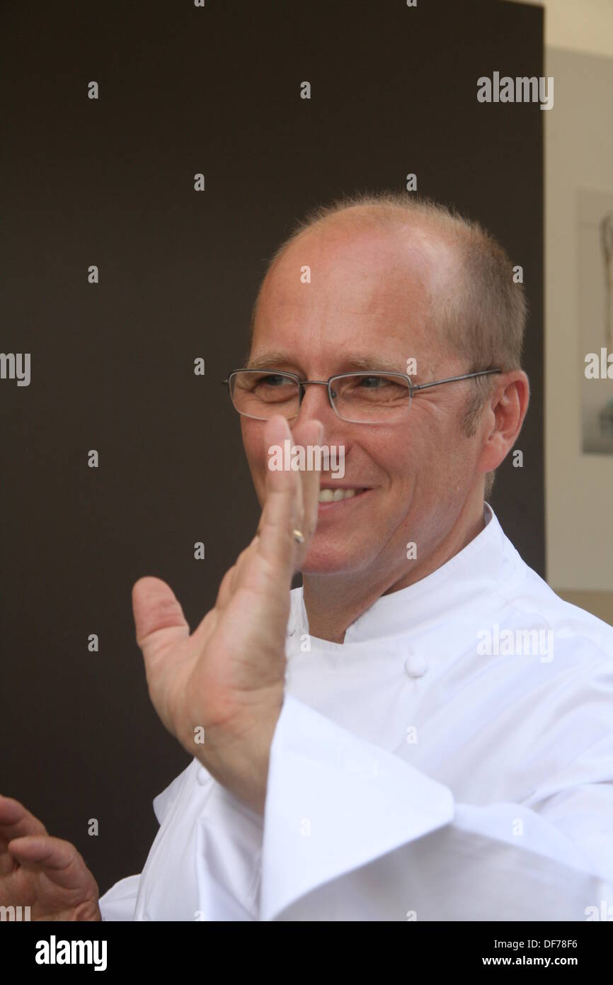 Roma, Italia. 28 Settembre, 2013. Famosa in tutto il mondo lo chef Heinz Beck del ristorante Pergola al gusto di Roma evento culinario presso l Auditorium di Roma Italy © Gari Wyn Williams/Alamy Live News Foto Stock