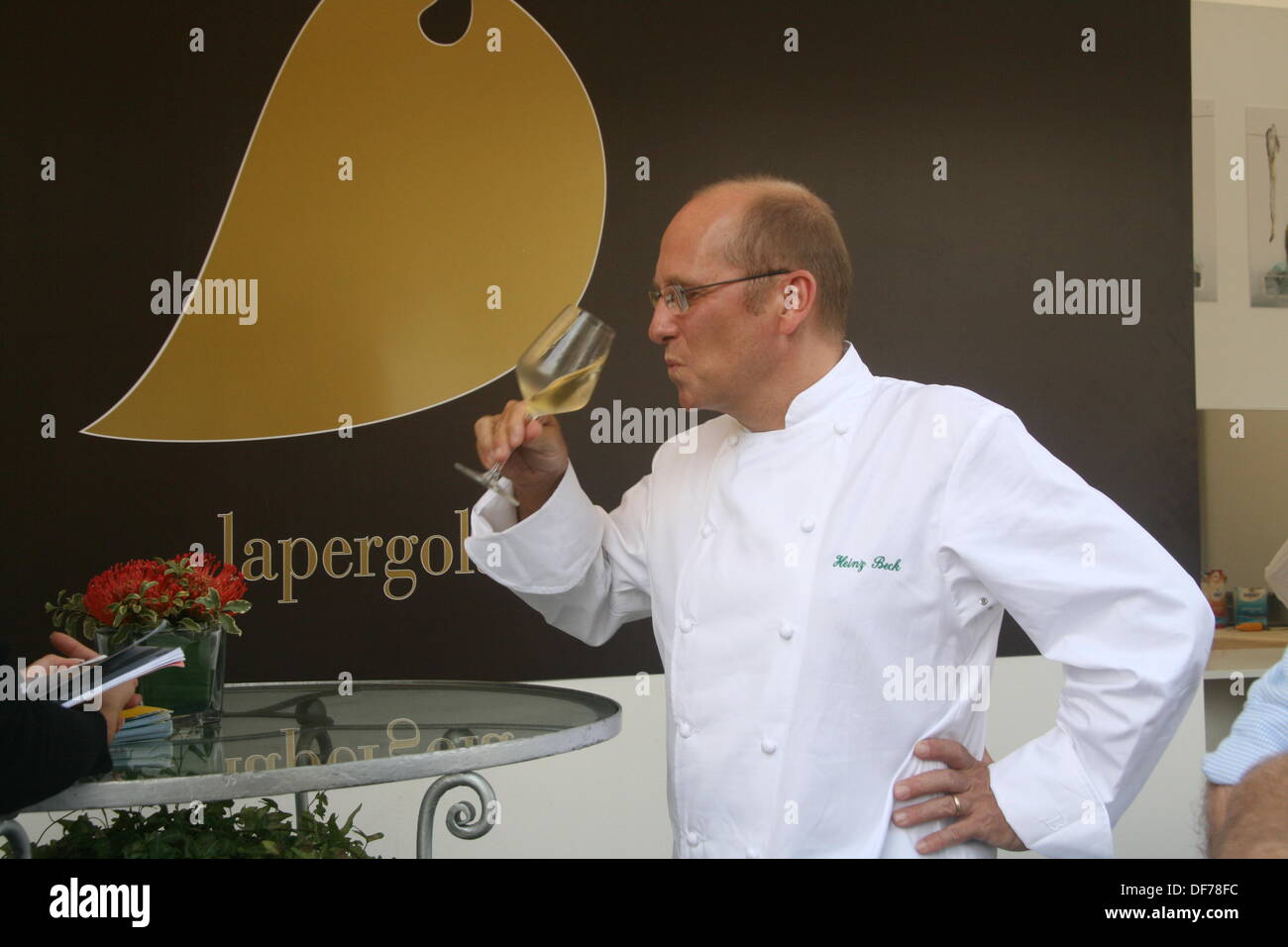 Roma, Italia. 28 Settembre, 2013. Famosa in tutto il mondo lo chef Heinz Beck del ristorante Pergola al gusto di Roma evento culinario presso l Auditorium di Roma Italy © Gari Wyn Williams/Alamy Live News Foto Stock