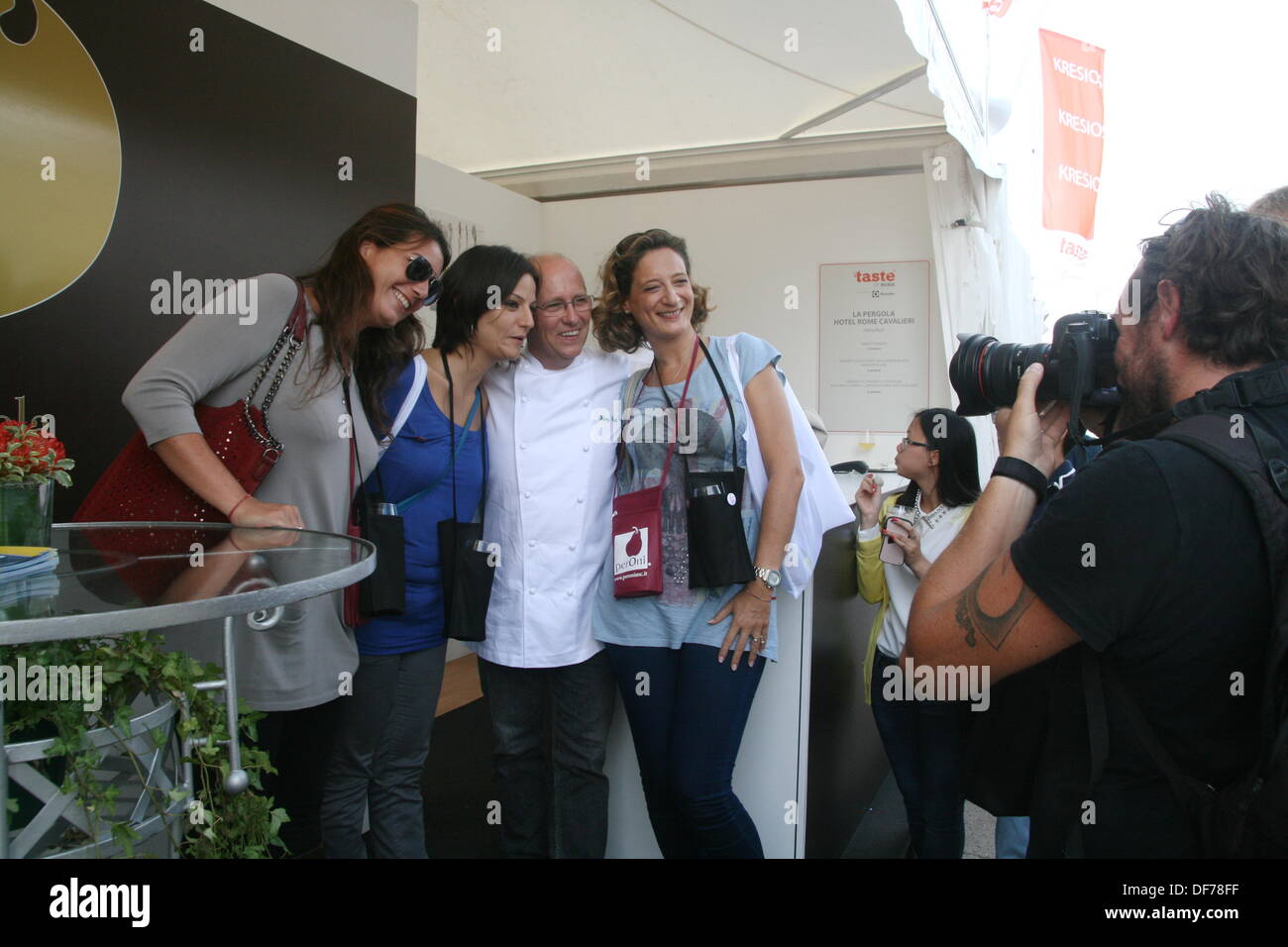 Roma, Italia. 28 Settembre, 2013. Famosa in tutto il mondo lo chef Heinz Beck del ristorante Pergola al gusto di Roma evento culinario presso l Auditorium di Roma Italy © Gari Wyn Williams/Alamy Live News Foto Stock