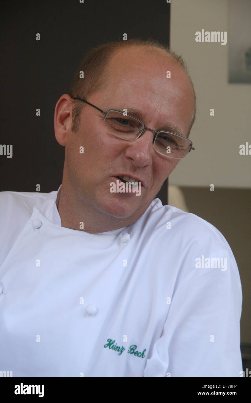 Roma, Italia. 28 Settembre, 2013. Famosa in tutto il mondo lo chef Heinz Beck del ristorante Pergola al gusto di Roma evento culinario presso l Auditorium di Roma Italy © Gari Wyn Williams/Alamy Live News Foto Stock