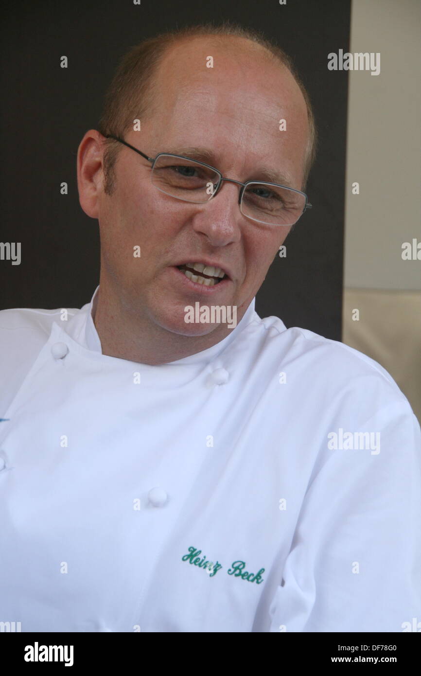 Roma, Italia. 28 Settembre, 2013. Famosa in tutto il mondo lo chef Heinz Beck del ristorante Pergola al gusto di Roma evento culinario presso l Auditorium di Roma Italy © Gari Wyn Williams/Alamy Live News Foto Stock