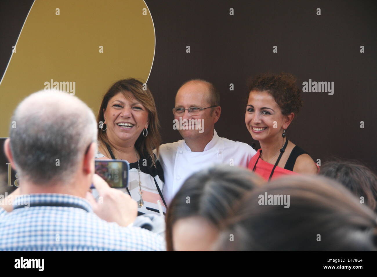 Roma, Italia. 28 Settembre, 2013. Famosa in tutto il mondo lo chef Heinz Beck del ristorante Pergola al gusto di Roma evento culinario presso l Auditorium di Roma Italy © Gari Wyn Williams/Alamy Live News Foto Stock