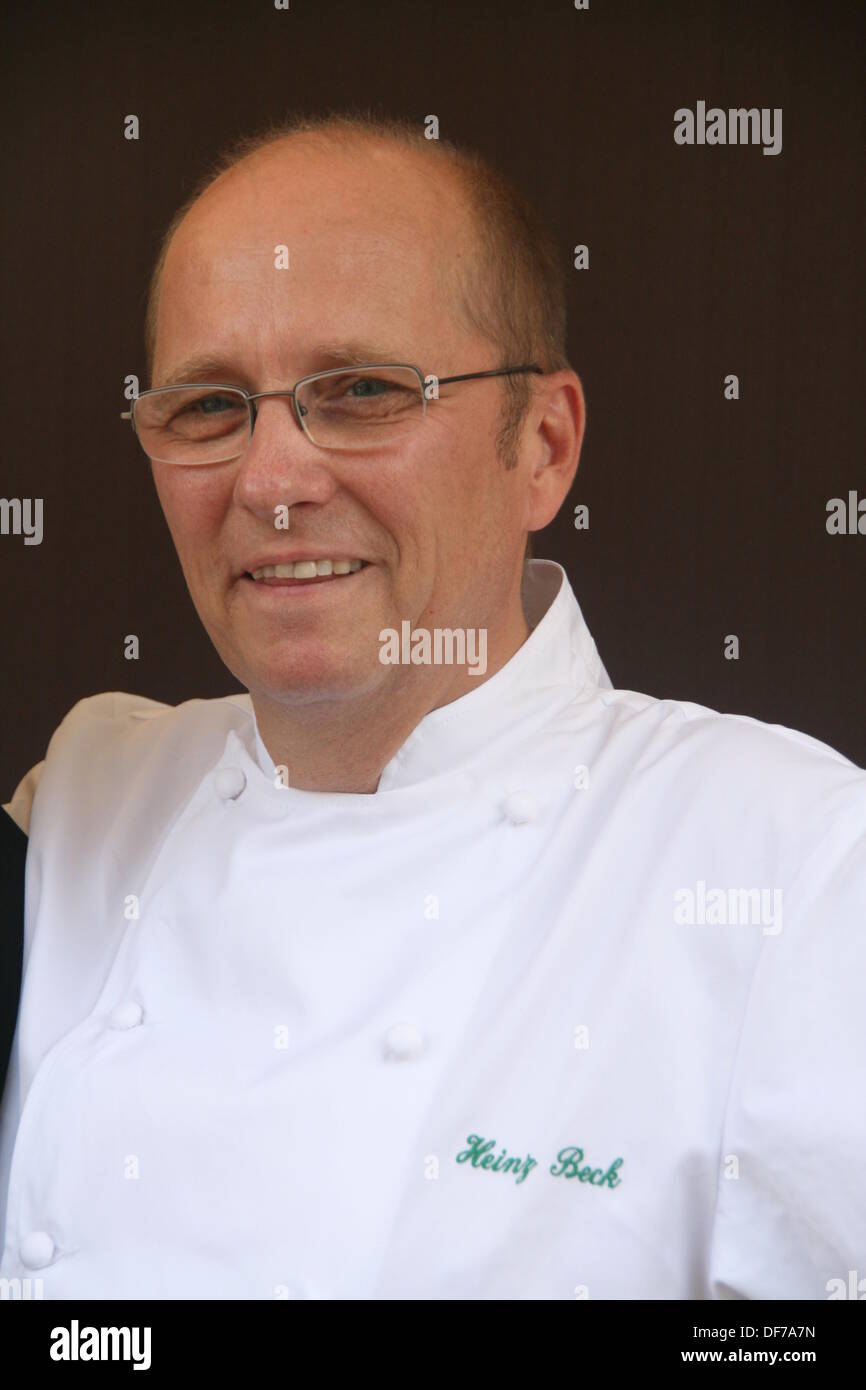 Roma, Italia. 28 Settembre, 2013. Famosa in tutto il mondo lo chef Heinz Beck del ristorante Pergola al gusto di Roma evento culinario presso l Auditorium di Roma Italy © Gari Wyn Williams/Alamy Live News Foto Stock