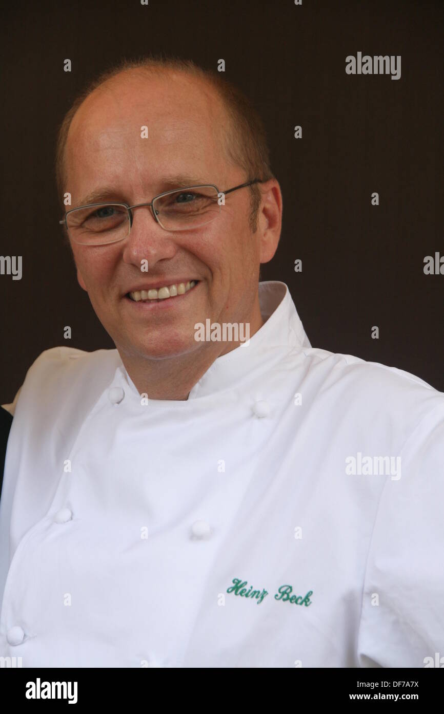Roma, Italia. 28 Settembre, 2013. Famosa in tutto il mondo lo chef Heinz Beck del ristorante Pergola al gusto di Roma evento culinario presso l Auditorium di Roma Italy © Gari Wyn Williams/Alamy Live News Foto Stock