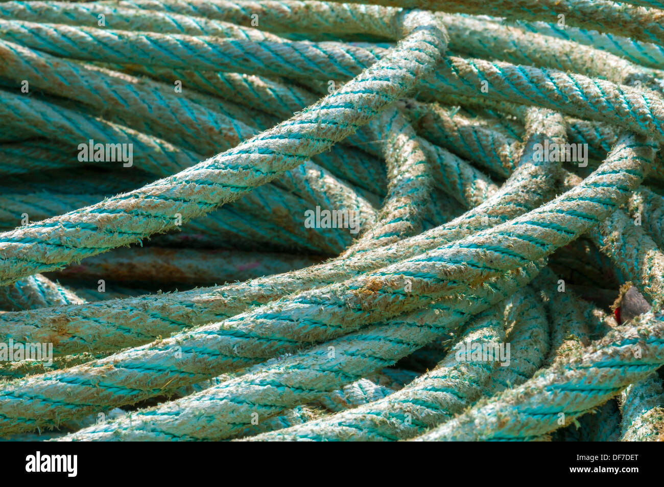 Vecchia corda, Hvide Sande, nello Jutland, Danimarca Foto Stock
