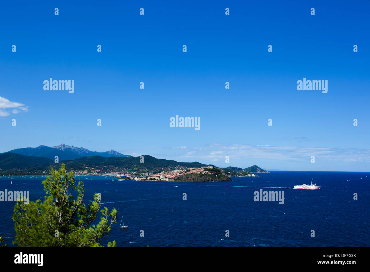 Portoferraio sull'isola d'Elba italiano Foto Stock