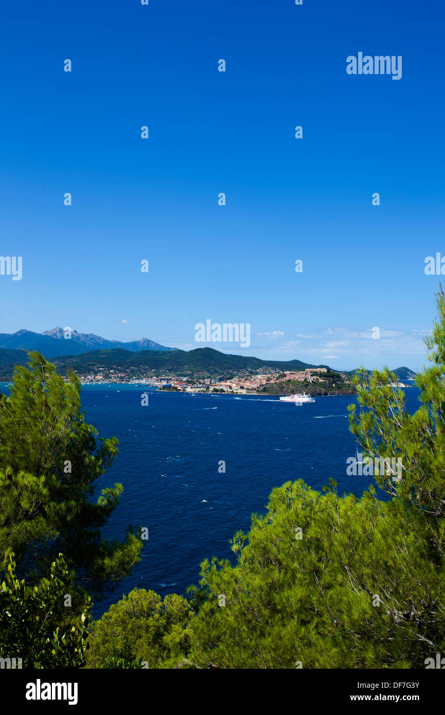 Portoferraio sull'isola d'Elba italiano Foto Stock
