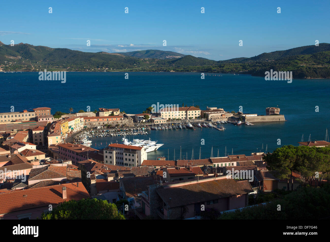 Portoferraio sull'isola d'Elba italiano Foto Stock
