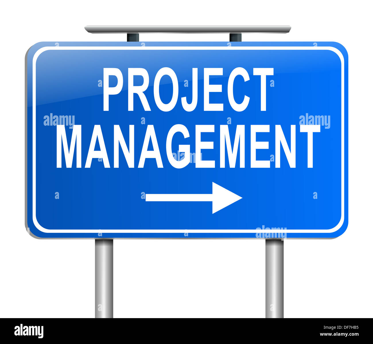 Gestione del progetto segno. Foto Stock