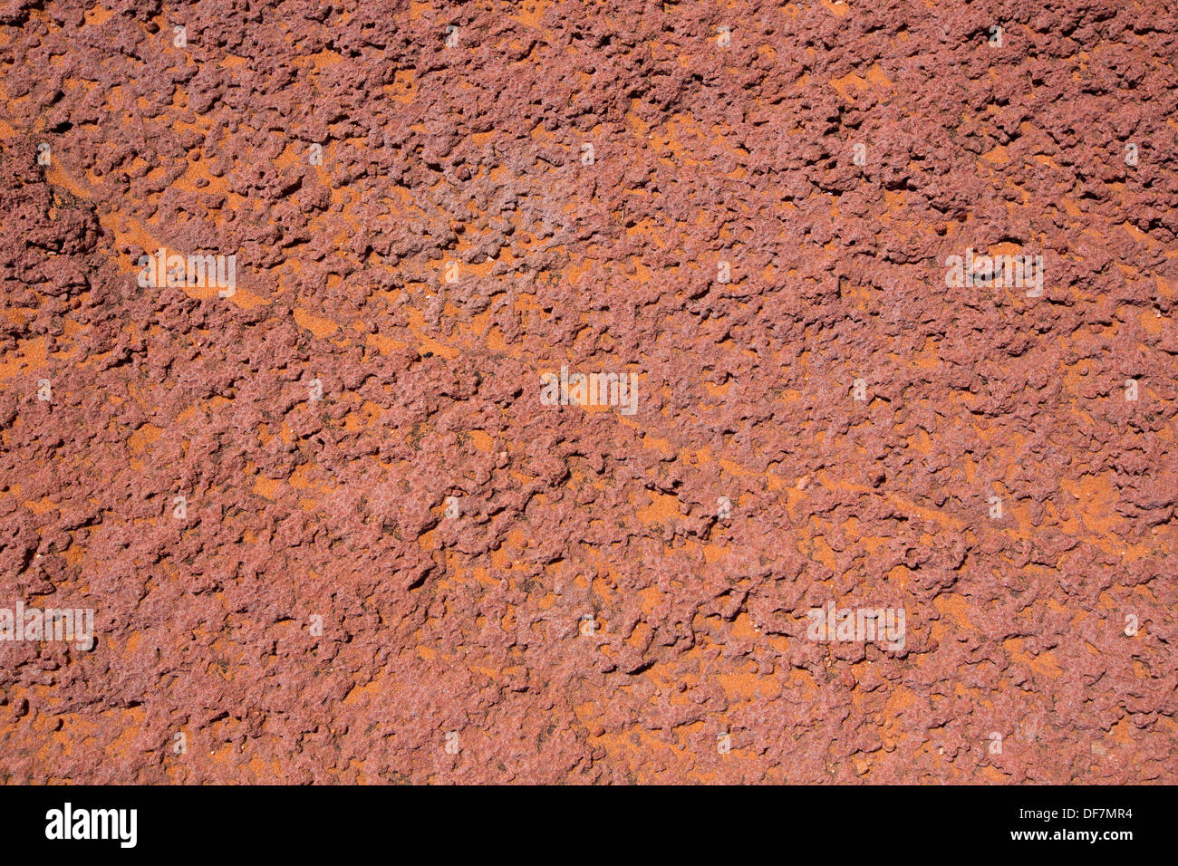 Arizona pietra rossa dettaglio con orange deserto di sabbia vicino al fiume Colorado Foto Stock