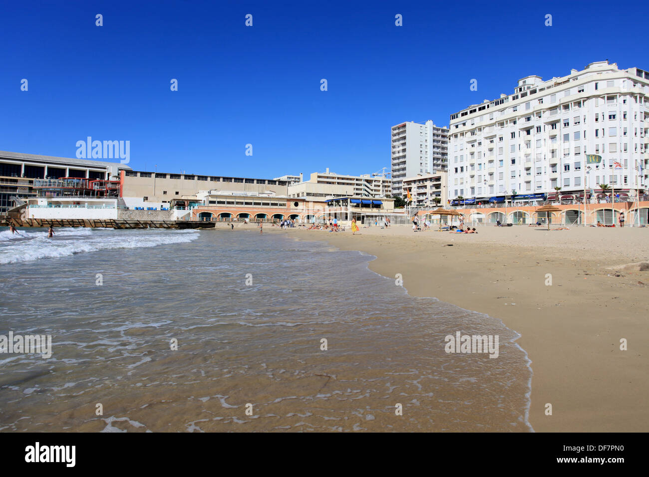 La spiaggia des catalani a Marsiglia Foto Stock