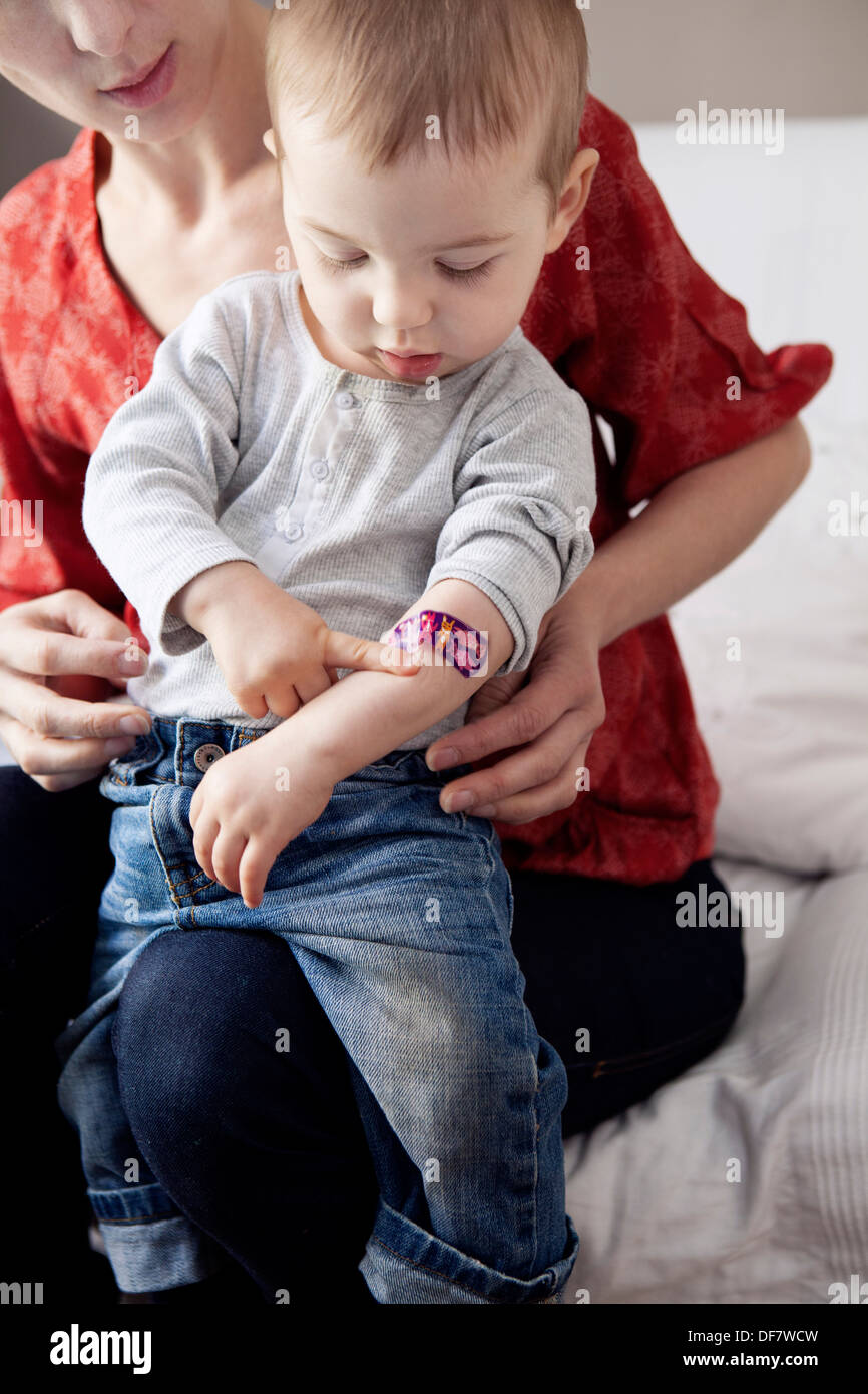 MADRE E FIGLIO Foto Stock