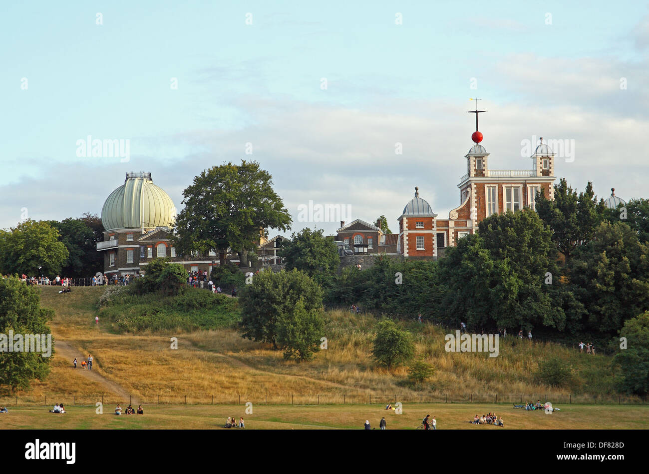 Osservatorio Reale, il parco di Greenwich, London, England, Regno Unito Foto Stock