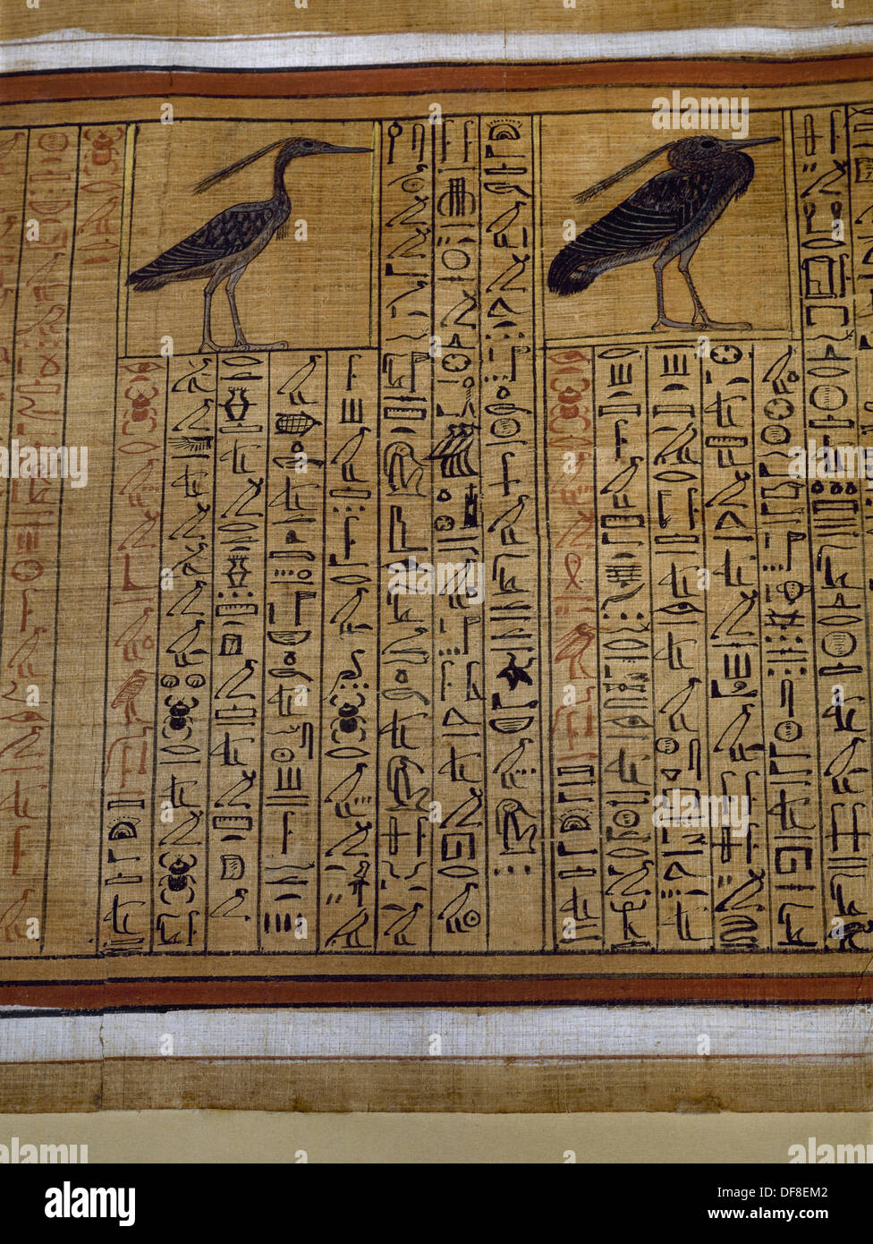 L'Egitto. Libro dei Morti. Dalla tomba del regio architetto Kha (Deir el-Medina). 1400 BC. Xviii dinastia. Nuovo Regno. Foto Stock