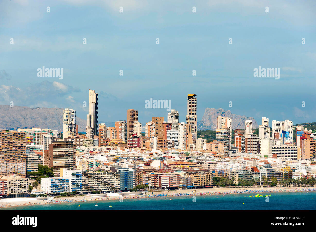Alta sorge a Benidorm, Spagna Foto Stock
