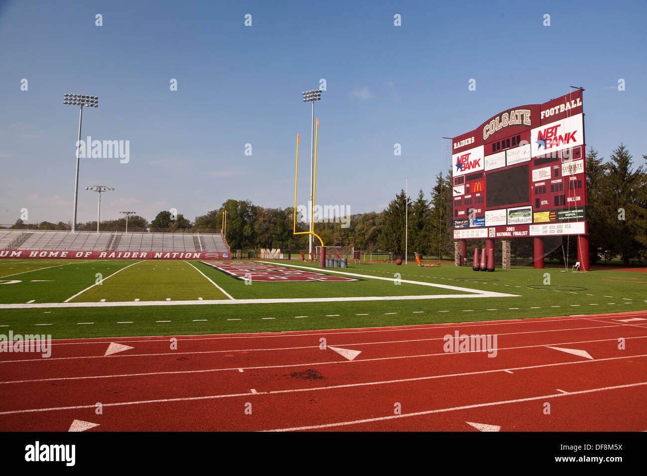 La Andy Kerr Stadium della Colgate University è raffigurato in Hamilton, NY Foto Stock